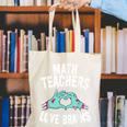 Math Teachers Love Brains Halloween Zombie Men Women T-Shirt Canvas Tote Bag, funny gift