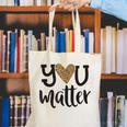 You Matter Leopard Print Teacher Kind Counselor Kindness Canvas Tote Bag, funny gift You Matter Leopard Print Teacher Kind Counselor Kindness Canvas Tote Bag, funny gift
