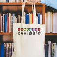 Music Teacher Hearts Music Teaching Canvas Tote Bag, funny gift
