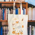 Music Teacher Orchestra Shirt Spooky Halloween Ghost Band Canvas Tote Bag, funny gift