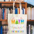 On The Nice List Christmas Math Teacher Women Men Canvas Tote Bag, funny gift On The Nice List Christmas Math Teacher Women Men Canvas Tote Bag, funny gift
