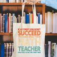 If You Have No Success At First Try It With a Fun Maths Teacher Canvas Tote Bag, funny gift If You Have No Success At First Try It With a Fun Maths Teacher Canvas Tote Bag, funny gift