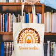One Thankful Science Teacher Rainbow Boho Fall Thanksgiving Canvas Tote Bag, Science Teacher Tote Bags, funny gift One Thankful Science Teacher Rainbow Boho Fall Thanksgiving Canvas Tote Bag, Science Teacher Tote Bags, funny gift