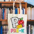 P Is For Pre-K Teacher Pencil Apple Back To School Canvas Tote Bag, funny gift P Is For Pre-K Teacher Pencil Apple Back To School Canvas Tote Bag, funny gift