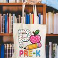 P Is For Pre K Teacher Student Pencil Apple Back To School Canvas Tote Bag, funny gift P Is For Pre K Teacher Student Pencil Apple Back To School Canvas Tote Bag, funny gift