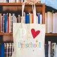 P Is For Preschool Teacher Student Back To School Canvas Tote Bag, funny gift P Is For Preschool Teacher Student Back To School Canvas Tote Bag, funny gift