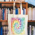 PE Teacher Phys Ed Tie Dye Physical Education Appreciation Canvas Tote Bag, Pe Teacher Tote Bags, funny gift