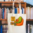 Pickle Reading Books Bookworm Teacher Librarian Kids Retro Canvas Tote Bag, funny gift Pickle Reading Books Bookworm Teacher Librarian Kids Retro Canvas Tote Bag, funny gift