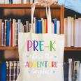 Pre-K Teacher Adventure Begins First Day Preschool Teachers Canvas Tote Bag, funny gift Pre-K Teacher Adventure Begins First Day Preschool Teachers Canvas Tote Bag, funny gift