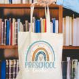 Preschool Teacher Leopard Boho Rainbow Back To School Canvas Tote Bag, funny gift Preschool Teacher Leopard Boho Rainbow Back To School Canvas Tote Bag, funny gift