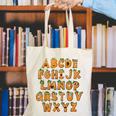 Pumpkin ABC Halloween Alphabet Costume School Teacher Kids Canvas Tote Bag, funny gift Pumpkin ABC Halloween Alphabet Costume School Teacher Kids Canvas Tote Bag, funny gift