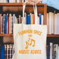 Pumpkin Spice And Music Advice Music Teacher Halloween Canvas Tote Bag, funny gift Pumpkin Spice And Music Advice Music Teacher Halloween Canvas Tote Bag, funny gift