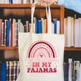 Rainbow Homeschool Mom Teacher I Go To School In My Pajamas Canvas Tote Bag, funny gift Rainbow Homeschool Mom Teacher I Go To School In My Pajamas Canvas Tote Bag, funny gift