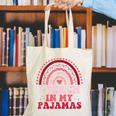 Rainbow Retro Homeschool Mom Teacher I Teach In My Pajamas Canvas Tote Bag, funny gift Rainbow Retro Homeschool Mom Teacher I Teach In My Pajamas Canvas Tote Bag, funny gift