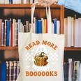 Read More Books Halloween Retro Pumpkin Reading Fall Teacher Canvas Tote Bag, funny gift