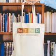 Retired Chemistry Teacher Science Retirement Chemistry Canvas Tote Bag, Science Teacher Tote Bags, funny gift