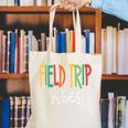 Retro Field Trip Vibes Vintage Field Trip Vibes Teacher Kids Canvas Tote Bag, funny gift