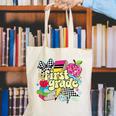 Retro First Grade Teacher Disco Ball Coquette Back To School Canvas Tote Bag, First Grade Teacher Tote Bags, funny gift Retro First Grade Teacher Disco Ball Coquette Back To School Canvas Tote Bag, First Grade Teacher Tote Bags, funny gift