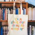 Retro It's a Good Day To Make Some Art Teacher Student Canvas Tote Bag, funny gift