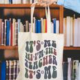 Retro IT'S ME Hi I'm The TEACHER Groovy Testing Squad Pink Canvas Tote Bag, Groovy Teacher Tote Bags, funny gift Retro IT'S ME Hi I'm The TEACHER Groovy Testing Squad Pink Canvas Tote Bag, Groovy Teacher Tote Bags, funny gift