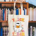 Retro Vintage Groovy Trick Or Teach Teacher Halloween For Men Women Kids Canvas Tote Bag, Groovy Teacher Tote Bags, funny gift Retro Vintage Groovy Trick Or Teach Teacher Halloween For Men Women Kids Canvas Tote Bag, Groovy Teacher Tote Bags, funny gift