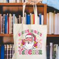 Santa's Favorite Teacher Groovy Christmas Teacher Boys Girls Canvas Tote Bag, Groovy Teacher Tote Bags, funny gift Santa's Favorite Teacher Groovy Christmas Teacher Boys Girls Canvas Tote Bag, Groovy Teacher Tote Bags, funny gift