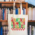 Santas Favorite Teacher Retro Groovy Christmas Xmas Women Canvas Tote Bag, Groovy Teacher Tote Bags, funny gift