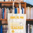This Is My Scary Music Teacher Halloween Costumes Pajama Canvas Tote Bag, funny gift