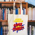 School Counselor Teacher Superhero Superpower Comic Book Canvas Tote Bag, funny gift