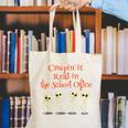 School Office Clerk Creepin' It Real HALLOWEEN Teacher Shirt Canvas Tote Bag, funny gift School Office Clerk Creepin' It Real HALLOWEEN Teacher Shirt Canvas Tote Bag, funny gift