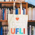 Science Of Reading I Love To Teach UFLI Teacher Literacy Canvas Tote Bag, Science Teacher Tote Bags, funny gift