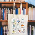 Science Teacher Ghost Laboratory Halloween Teacher Canvas Tote Bag, Science Teacher Tote Bags, funny gift