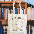 Silly Goose Teacher Club Canvas Tote Bag, funny gift Silly Goose Teacher Club Canvas Tote Bag, funny gift