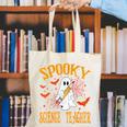 Spooky Science Teacher Ghost Halloween School Women Canvas Tote Bag, Science Teacher Tote Bags, funny gift Spooky Science Teacher Ghost Halloween School Women Canvas Tote Bag, Science Teacher Tote Bags, funny gift