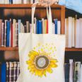 Sunflower Puzzle Pieces Autism Awareness For Mom Teacher For Women Canvas Tote Bag, funny gift