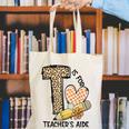 T Is For Teacher’s Aide Back To First Day Of School Leopard Men Women Girls Kids Canvas Tote Bag, funny gift T Is For Teacher’s Aide Back To First Day Of School Leopard Men Women Girls Kids Canvas Tote Bag, funny gift