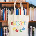 I Teach Awesome Kids Shirt Autism Special Education Teacher Canvas Tote Bag, funny gift