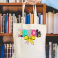 Teach Coquette Bow Teacher Back To School Happy First Day Canvas Tote Bag, funny gift Teach Coquette Bow Teacher Back To School Happy First Day Canvas Tote Bag, funny gift
