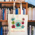 I Teach The Cutest Little Monsters Teacher Halloween Outfit Canvas Tote Bag, funny gift