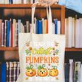 I Teach The Cutest Pumpkins Halloween Teacher Canvas Tote Bag, funny gift I Teach The Cutest Pumpkins Halloween Teacher Canvas Tote Bag, funny gift