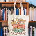 Teach Love Inspire Retro Groovy Daisy Back To School Teacher For Men Women Kids Canvas Tote Bag, Groovy Teacher Tote Bags, funny gift Teach Love Inspire Retro Groovy Daisy Back To School Teacher For Men Women Kids Canvas Tote Bag, Groovy Teacher Tote Bags, funny gift