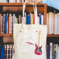 I Teach Rock Stars Music Teacher Guitar Player Canvas Tote Bag, funny gift