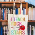 I Teach Rockstars Band Vibes Teacher Rocks My Music Teaching Canvas Tote Bag, funny gift