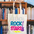 I Teach Rockstars Tee Orchestra Music Teacher Back To School Canvas Tote Bag, funny gift