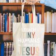 I Teach Tiny Humans About Jesus Teacher Sunday School Faith Canvas Tote Bag, funny gift I Teach Tiny Humans About Jesus Teacher Sunday School Faith Canvas Tote Bag, funny gift