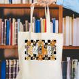 Teacher Appreciation Boho Floral Leopard Checkered Canvas Tote Bag, funny gift Teacher Appreciation Boho Floral Leopard Checkered Canvas Tote Bag, funny gift