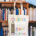 Teacher Besties Because Going Crazy Alone Is Not As Much Fun Canvas Tote Bag, funny gift