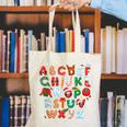 Teacher Christmas Alphabet Back To School Holiday Learning Canvas Tote Bag, funny gift Teacher Christmas Alphabet Back To School Holiday Learning Canvas Tote Bag, funny gift
