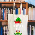 Teacher Elf Matching Family Christmas Women Men Canvas Tote Bag, funny gift Teacher Elf Matching Family Christmas Women Men Canvas Tote Bag, funny gift