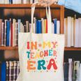 In My Teacher Era First Day Of School Back To School Retro Canvas Tote Bag, funny gift In My Teacher Era First Day Of School Back To School Retro Canvas Tote Bag, funny gift